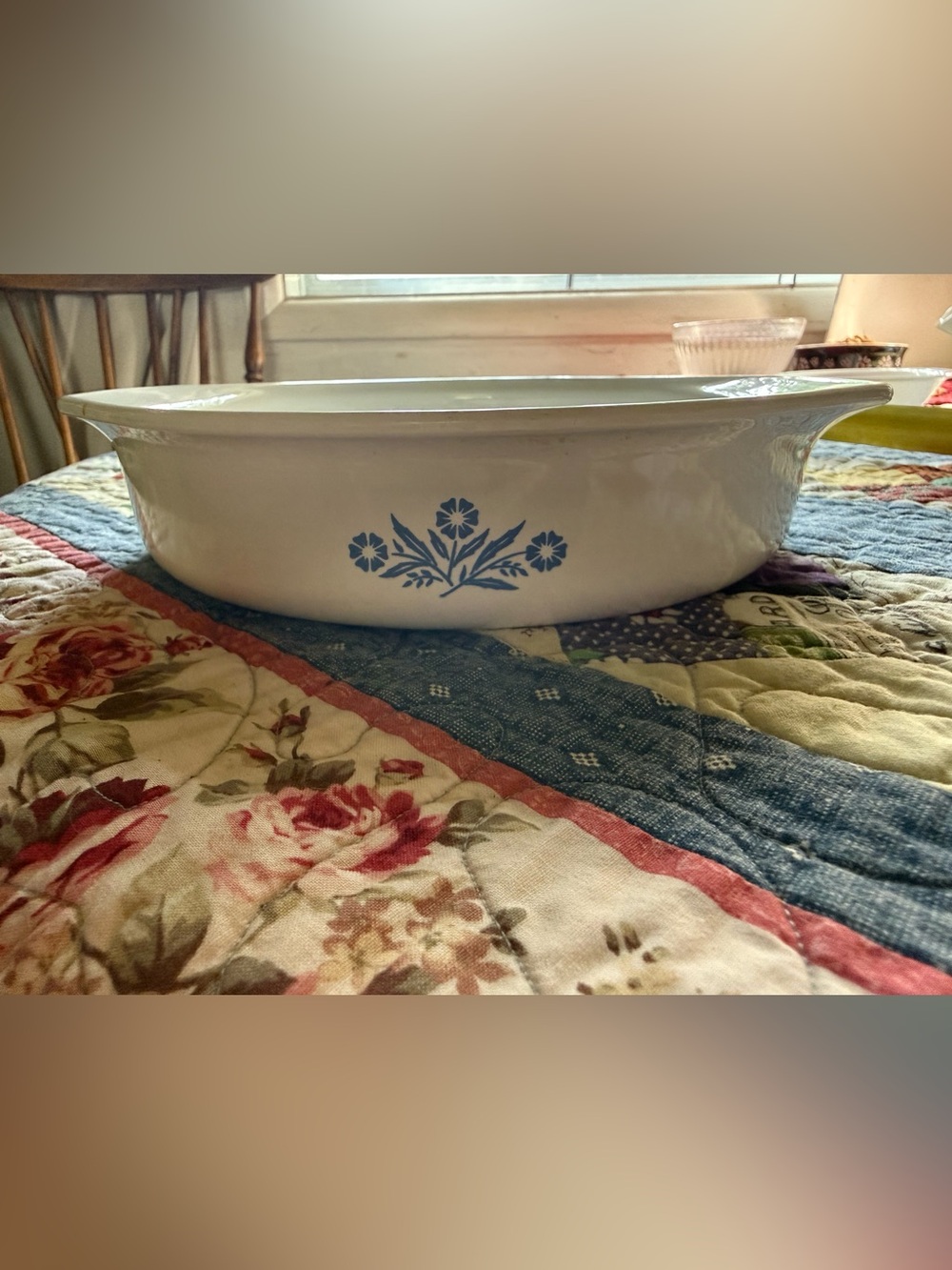 Vintage Corning Ware Blue Cornflower P-321 8” Casserole Dish USA